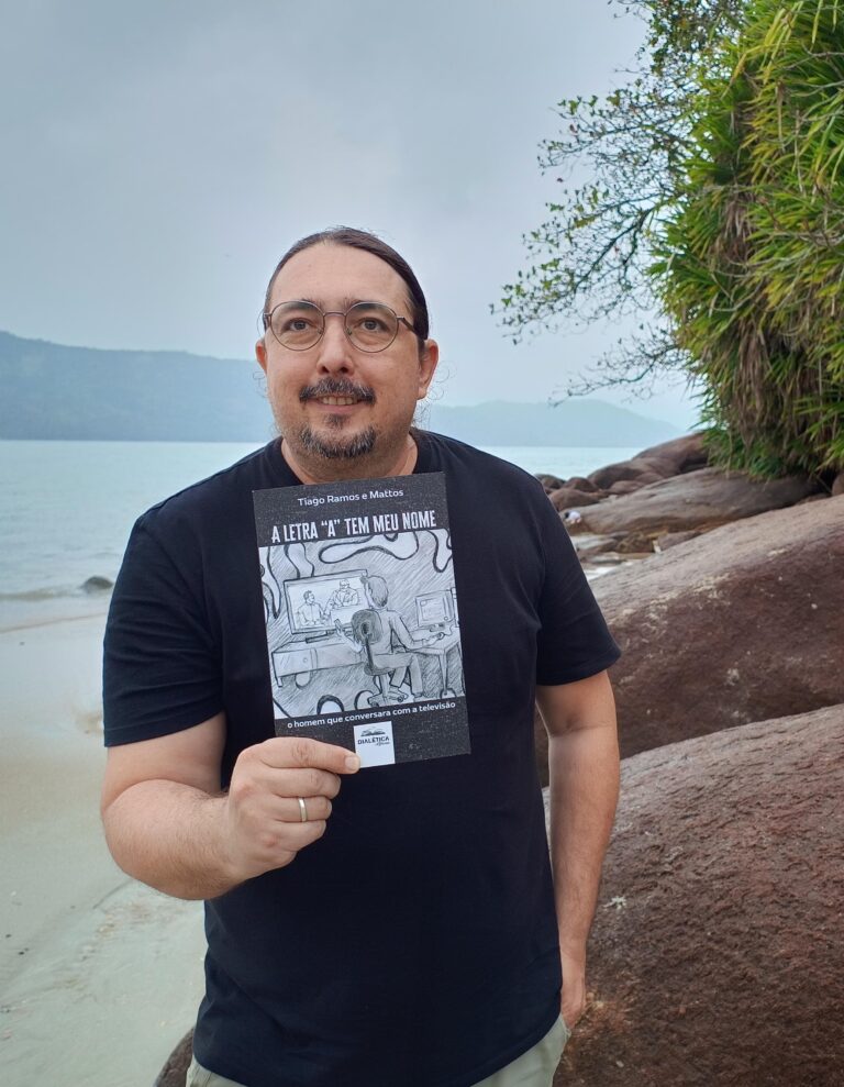 Tiago Ramos e Mattos e o livro A letra “A” tem meu nome, por Cida Simka e Sérgio Simka