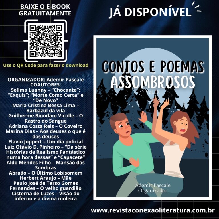 Já está disponível o e-book CONTOS E POEMAS ASSOMBROSOS – VOL. IX, baixe já o seu