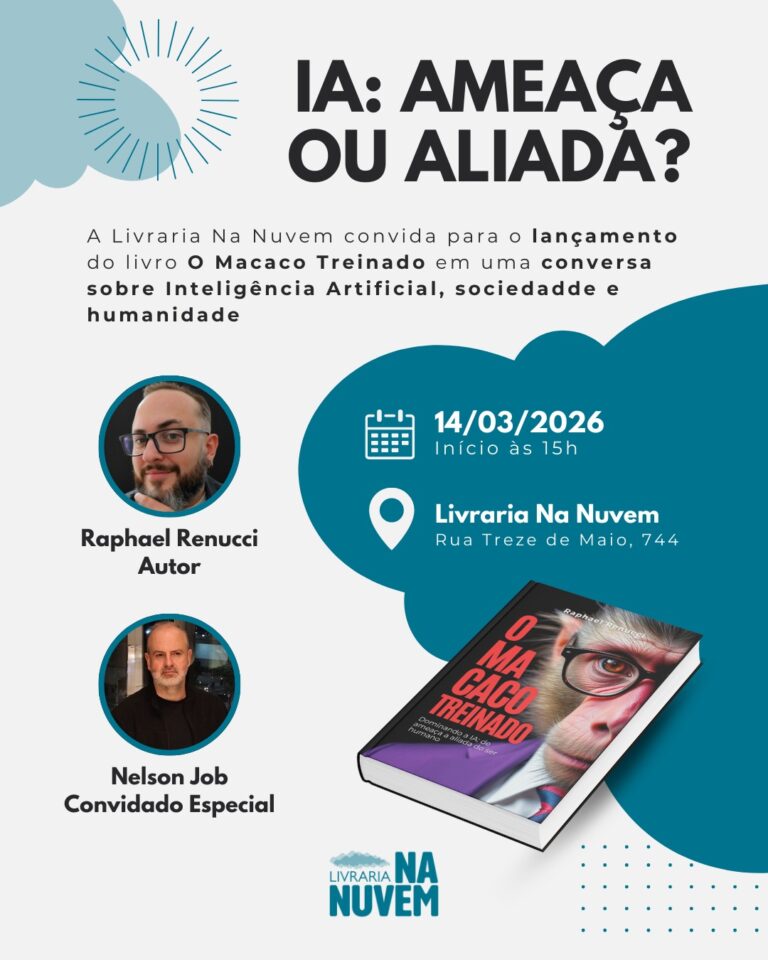 Lançamento do livro O Macaco Treinado, de Raphael Renucci, por Cida Simka e Sérgio Simka