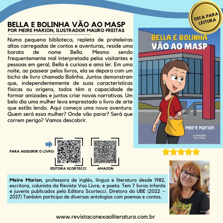 DICA PARA LEITURA: Bella e Bolinha vão ao MASP, por Meire Marion, ilustrador Mauro Freitas
