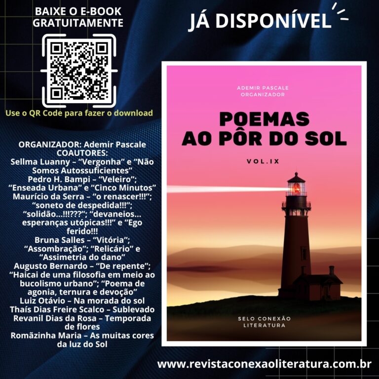 Já está disponível o e-book POEMAS AO PÔR DO SOL – VOL. IX, baixe já o seu