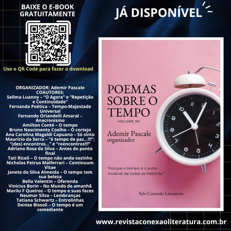 Já está disponível o e-book POEMAS SOBRE O TEMPO – VOL. XII, baixe já o seu