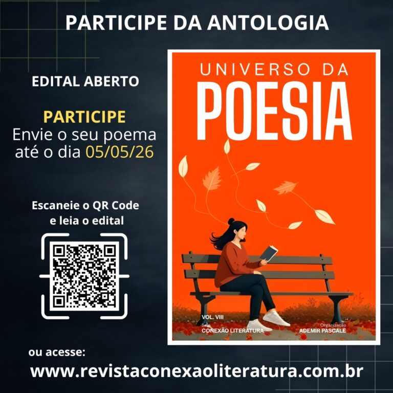 Participe da antologia (E-BOOK): UNIVERSO DA POESIA – VOL. VIII – LEIA O EDITAL