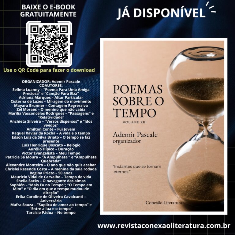 Já está disponível o e-book POEMAS SOBRE O TEMPO – VOL. XIII, baixe já o seu