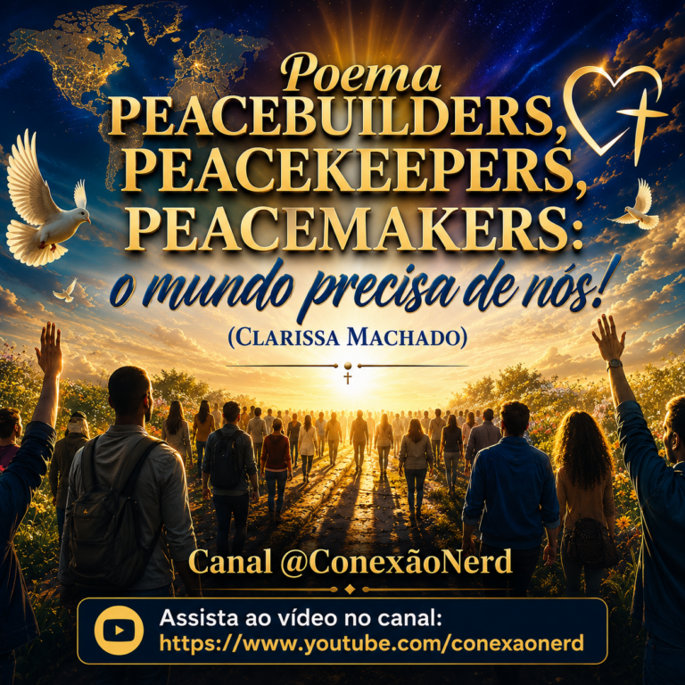 Poema em vídeo: Peacebuilders, Peacekeepers, Peacemakers: o mundo precisa de nós!, por Clarissa Machado