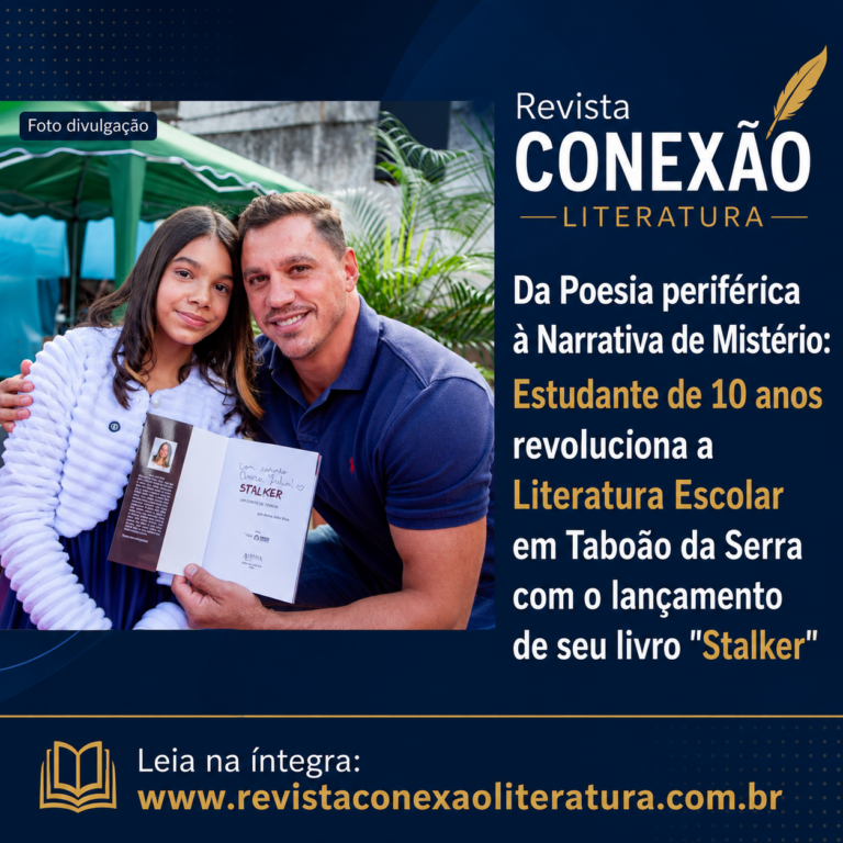 Da Poesia periférica à Narrativa de Mistério: Estudante de 10 anos revoluciona a Literatura Escolar em Taboão da Serra com o lançamento de seu livro “Stalker”