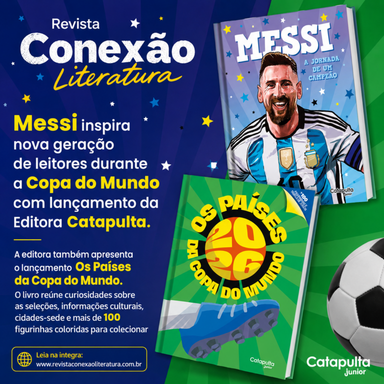 Messi inspira nova geração de leitores durante a Copa do Mundo com lançamento da Editora Catapulta