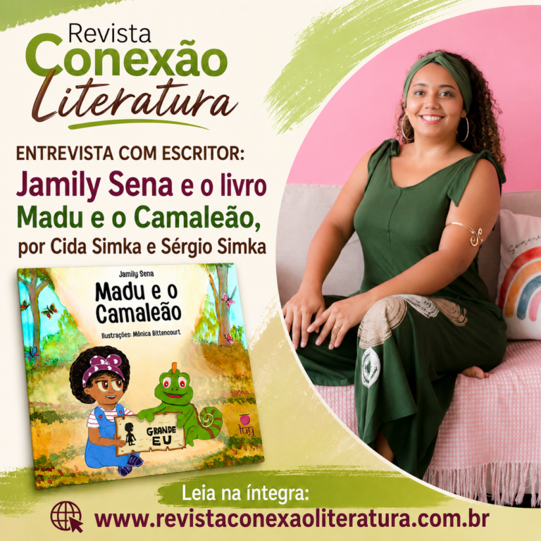 ENTREVISTA COM ESCRITOR: Jamily Sena e o livro Madu e o Camaleão, por Cida Simka e Sérgio Simka