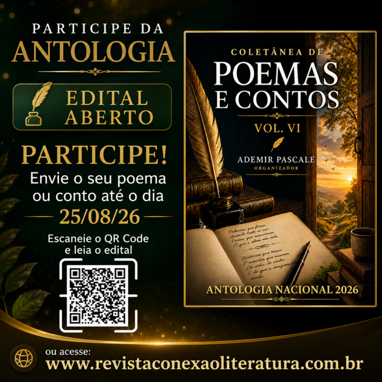 Participe da antologia (E-BOOK): COLETÂNEA DE POEMAS E CONTOS – VOL. VI – LEIA O EDITAL