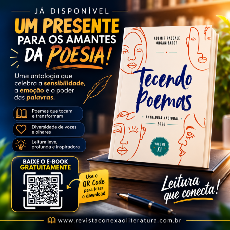 Já está disponível o e-book TECENDO POEMAS – ANTOLOGIA NACIONAL 2026 – VOL. XI, baixe já o seu