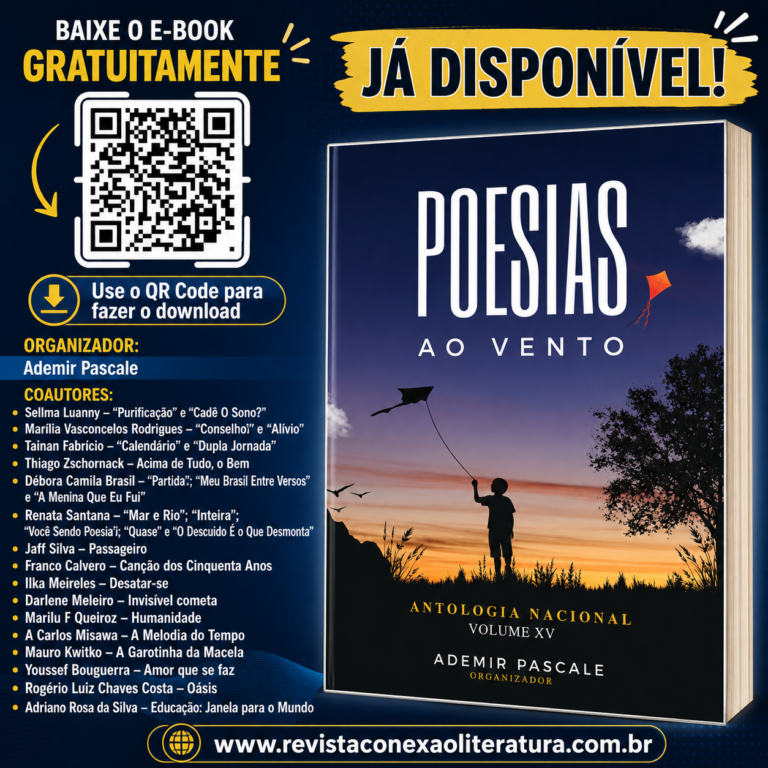 Já está disponível o e-book POESIAS AO VENTO – VOL. XV, baixe já o seu