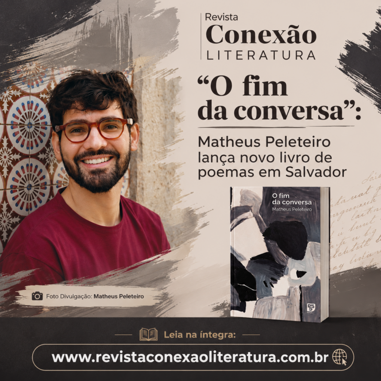 “O fim da conversa”: Matheus Peleteiro lança novo livro de poemas em Salvador